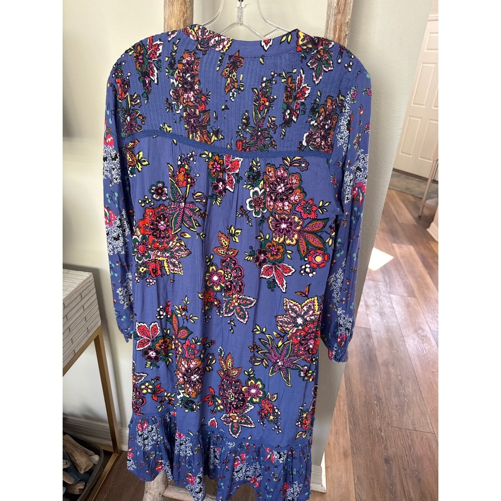 Anthropologie Diana Pintucked Short Dress‎ XS 2 Women's Casual Floral NWT Floral - Picture 9 of 9
